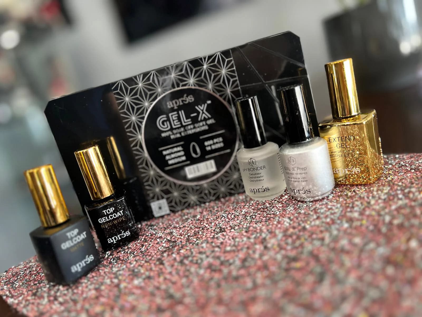 Gel-X soft gel extension system used at Attraction Nails Salon